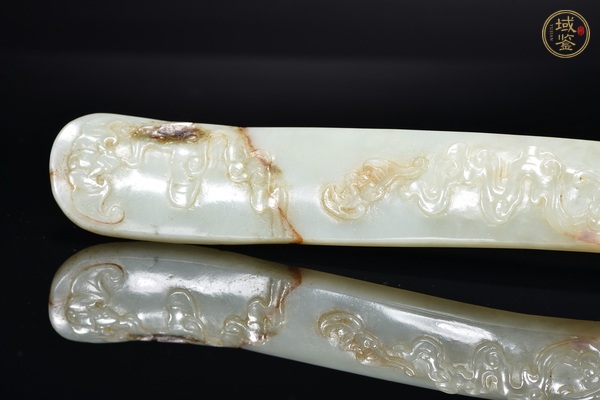 古玩玉器和田玉雕“如意”擺件真品鑒賞圖