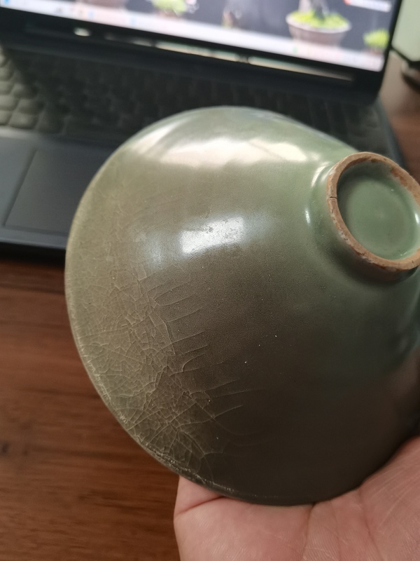 古玩陶瓷龍泉青瓷斗笠盞拍賣,當(dāng)前價格10888元