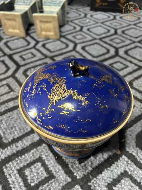古玩陶瓷高足暖鍋真品鑒賞圖