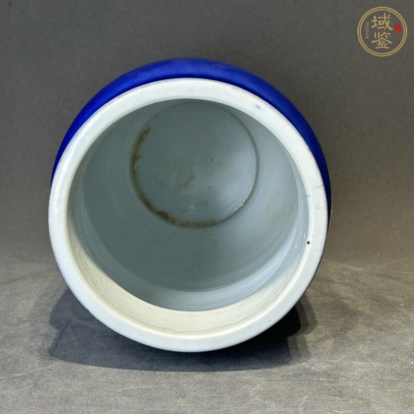 古玩陶瓷祭藍(lán)釉壯罐真品鑒賞圖