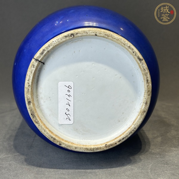 古玩陶瓷祭藍(lán)釉壯罐真品鑒賞圖
