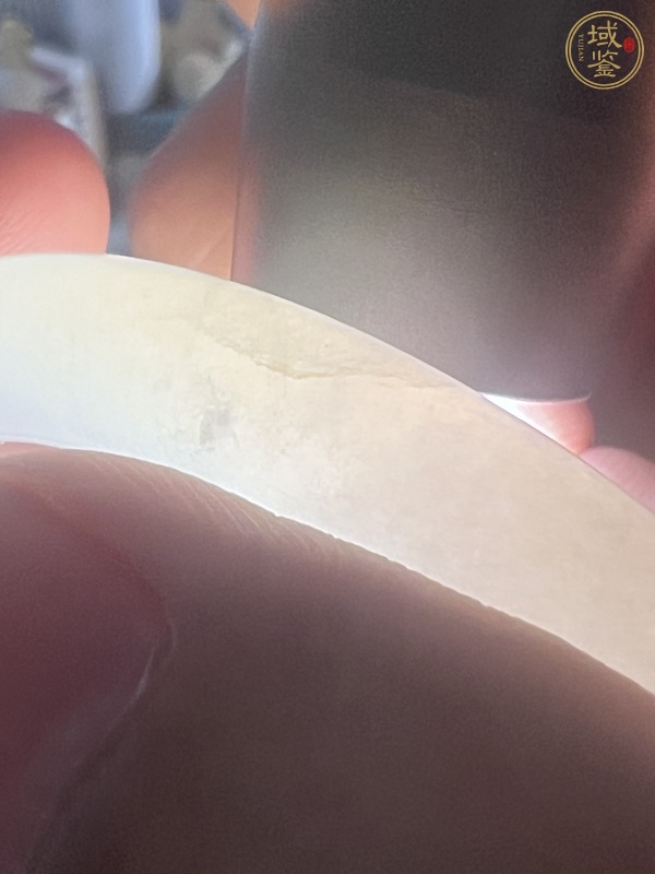 古玩玉器翡翠手鐲真品鑒賞圖