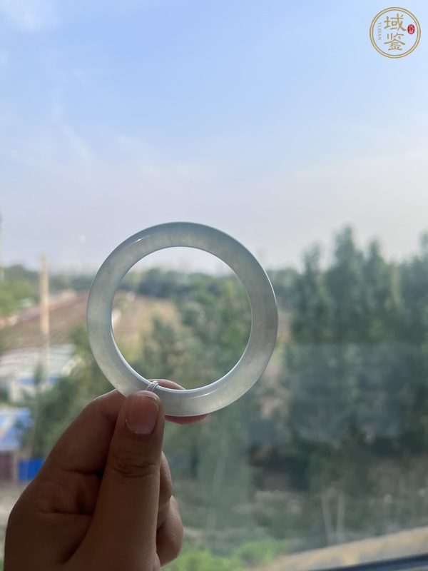 古玩玉器翡翠手鐲真品鑒賞圖