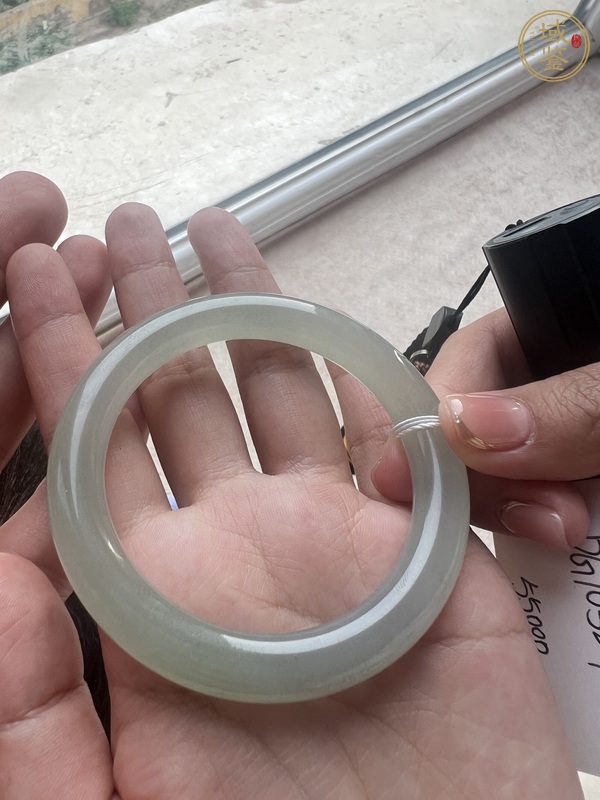古玩玉器翡翠手鐲真品鑒賞圖