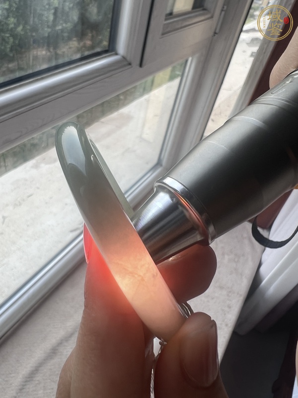 古玩玉器翡翠手鐲真品鑒賞圖