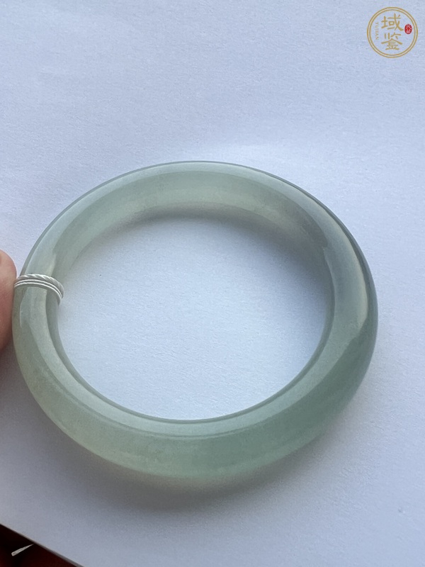古玩玉器翡翠手鐲真品鑒賞圖