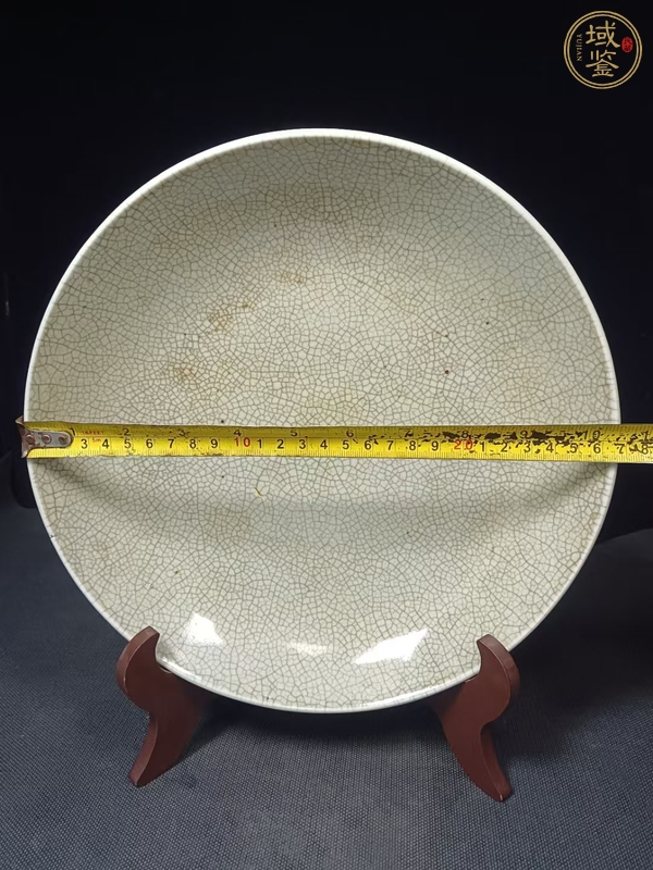 古玩陶瓷哥釉七星盤真品鑒賞圖