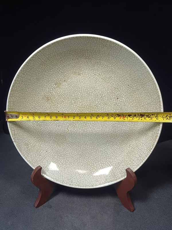 古玩陶瓷（全品）清三代乾隆7星哥釉超大盤尺寸直徑：27厘米拍賣，當前價格2998元