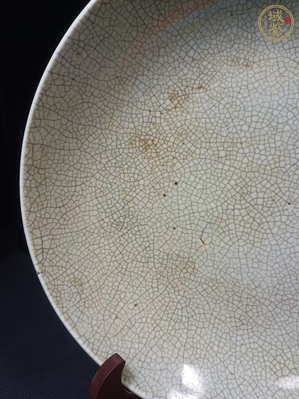 古玩陶瓷哥釉七星盤真品鑒賞圖