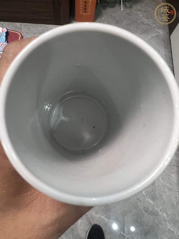 古玩陶瓷青花留白青花云龍紋筆筒真品鑒賞圖