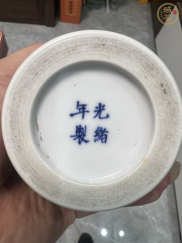 古玩陶瓷青花留白青花云龍紋筆筒真品鑒賞圖