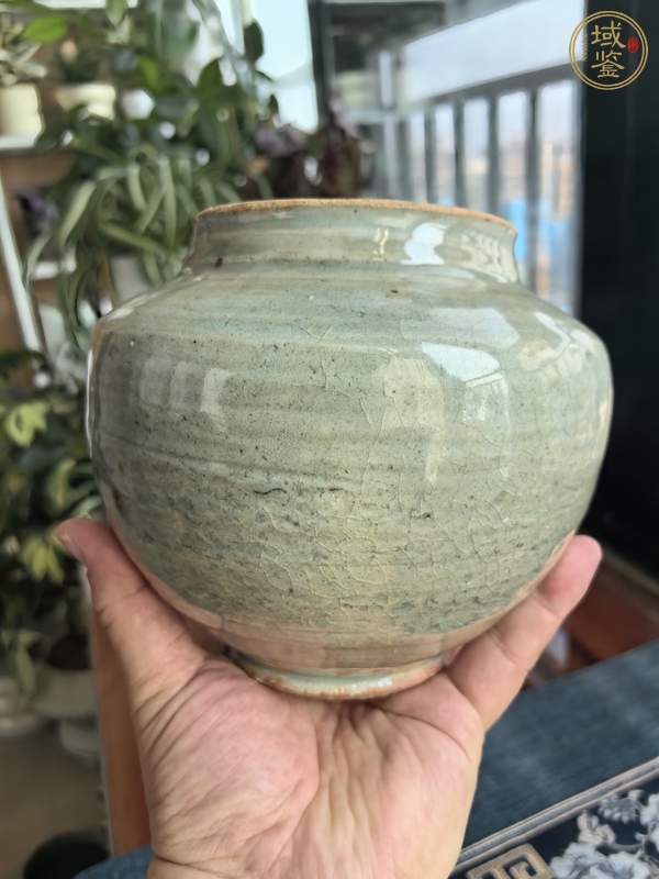 古玩陶瓷龍泉青瓷罐真品鑒賞圖
