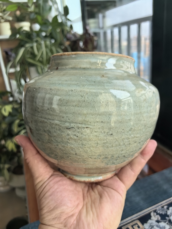 古玩轉(zhuǎn)賣元末明初·龍泉青瓷罐拍賣，當(dāng)前價(jià)格1388元