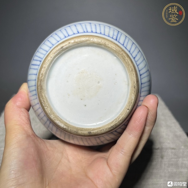 古玩陶瓷纏枝花囍字紋罐真品鑒賞圖