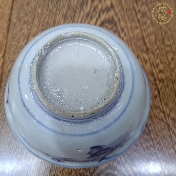古玩陶瓷摩羯龍紋青花碗真品鑒賞圖