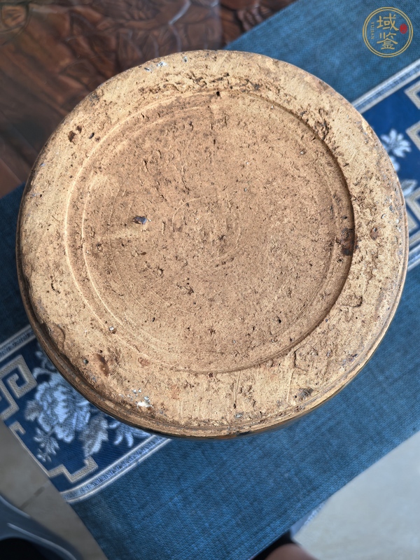 古玩陶瓷窯變黑釉雙系罐真品鑒賞圖