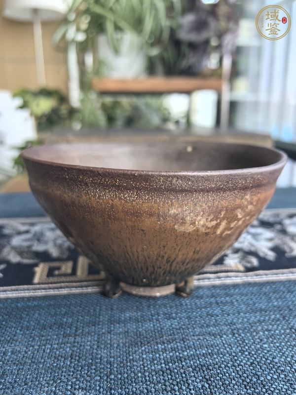 古玩陶瓷建窯兔毫束口盞，注意品相真品鑒賞圖