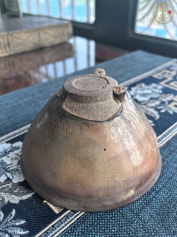 古玩陶瓷建窯兔毫束口盞，注意品相真品鑒賞圖