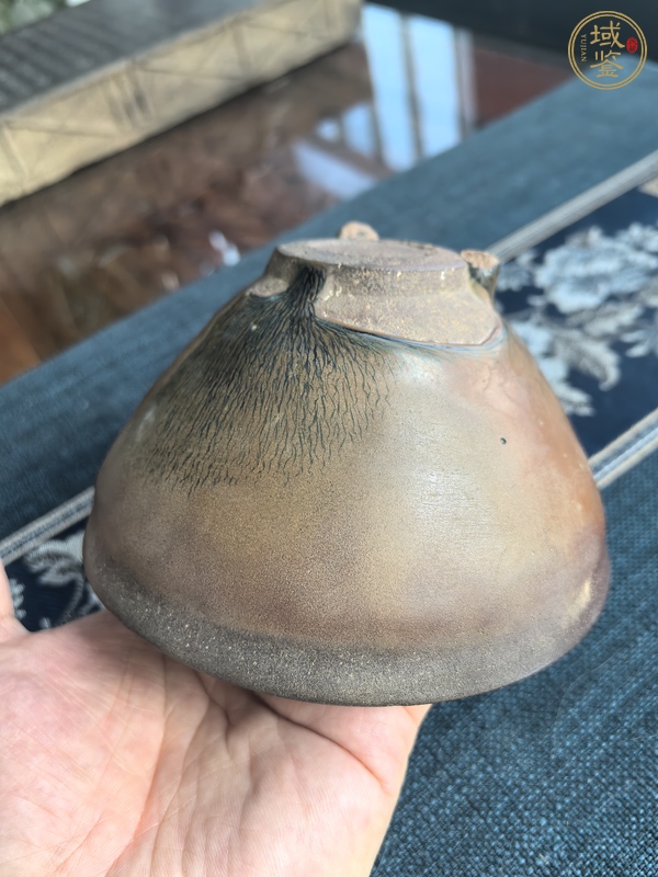 古玩陶瓷建窯兔毫束口盞，注意品相真品鑒賞圖