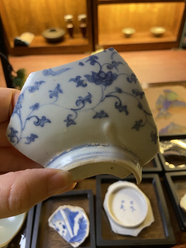 古玩陶瓷青花碗標(biāo)本拍賣，當(dāng)前價(jià)格3600元