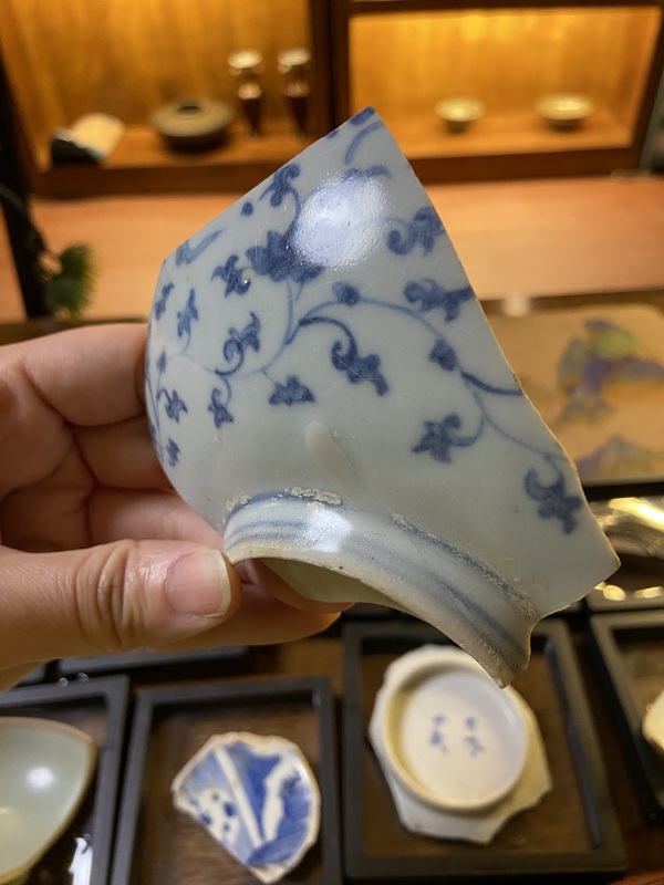 古玩陶瓷青花碗標(biāo)本拍賣，當(dāng)前價(jià)格3600元