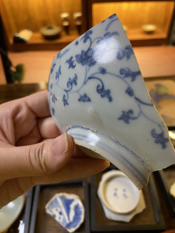 古玩陶瓷青花碗標(biāo)本拍賣，當(dāng)前價(jià)格3600元