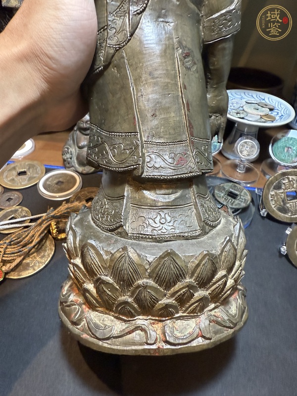 古玩銅器接引佛真品鑒賞圖