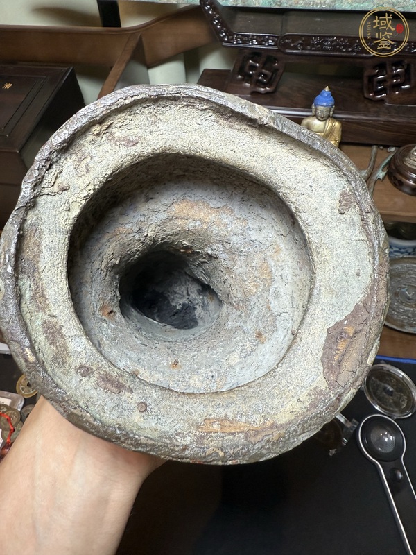 古玩銅器接引佛真品鑒賞圖