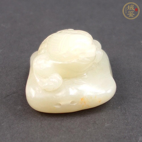 古玩玉器和田玉雕“金蟾”擺件真品鑒賞圖