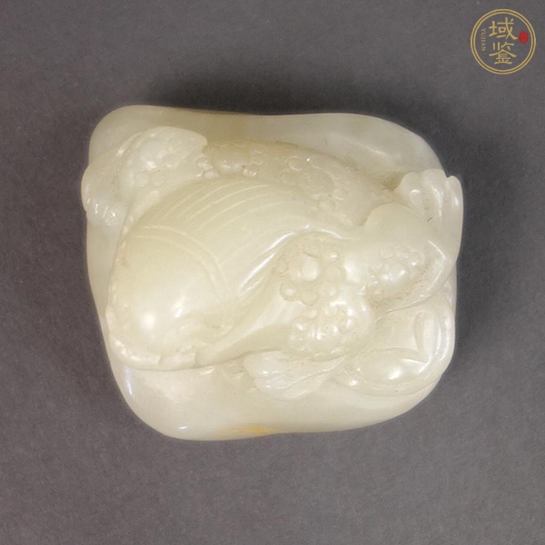 古玩玉器和田玉雕“金蟾”擺件真品鑒賞圖