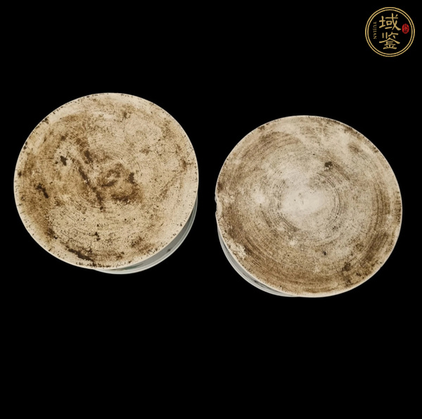 古玩陶瓷清代 五彩花鳥紋斗一對（歐洲瓷）真品鑒賞圖
