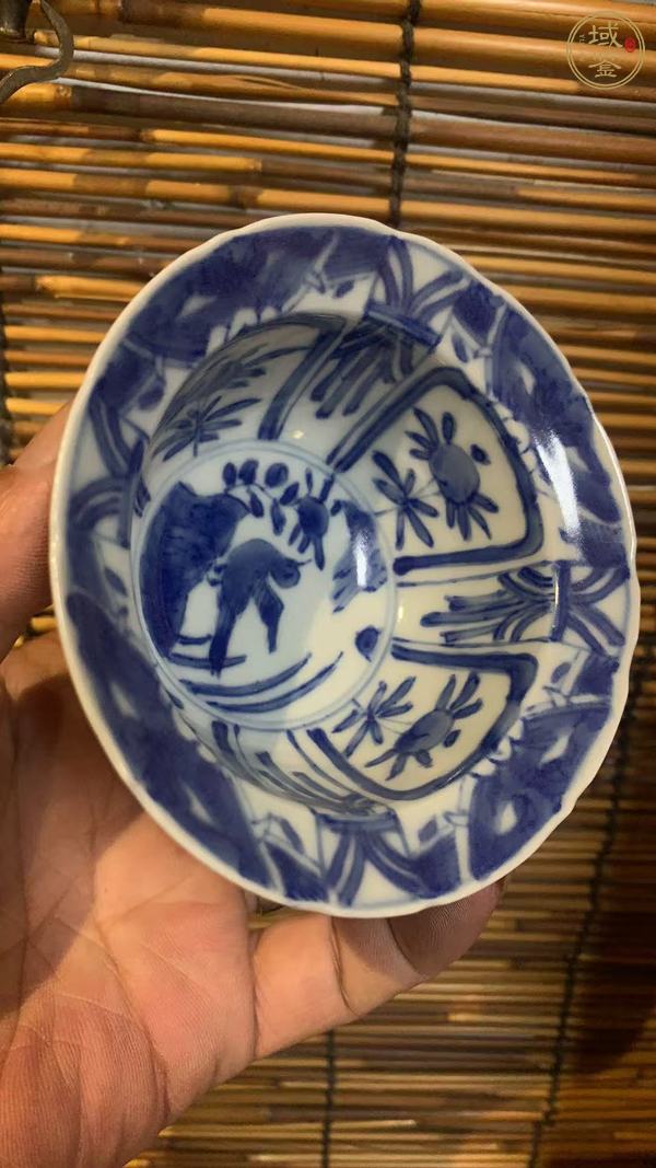 古玩陶瓷日本明治花鳥紋盤真品鑒賞圖