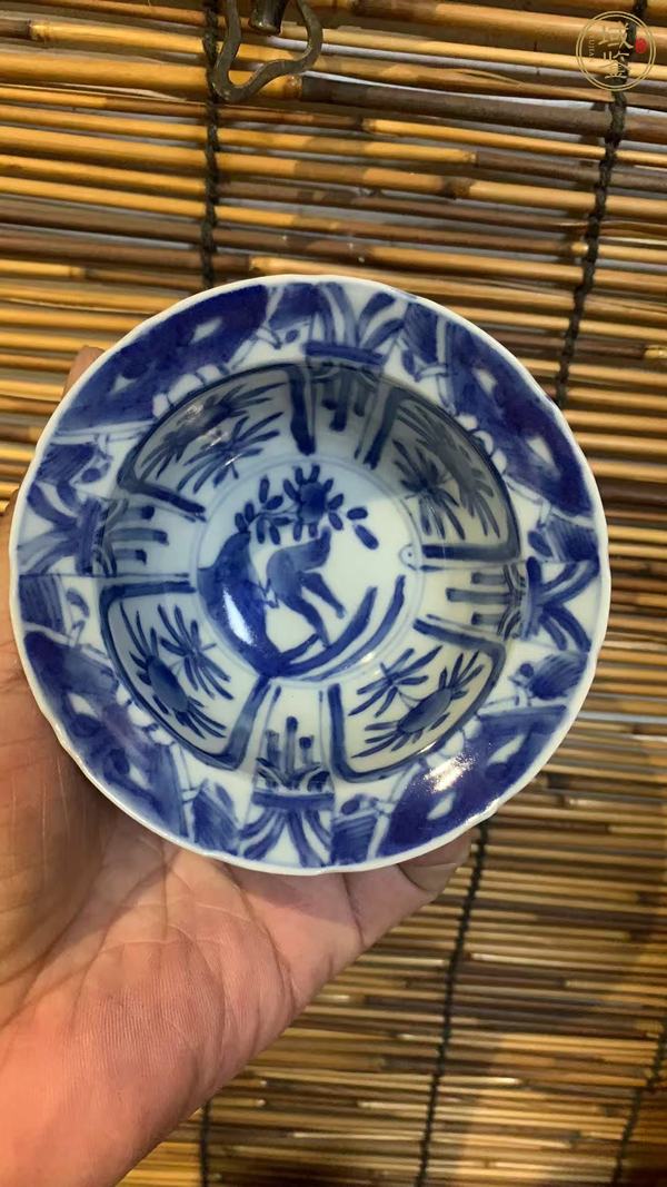 古玩陶瓷日本明治花鳥(niǎo)紋盤(pán)真品鑒賞圖
