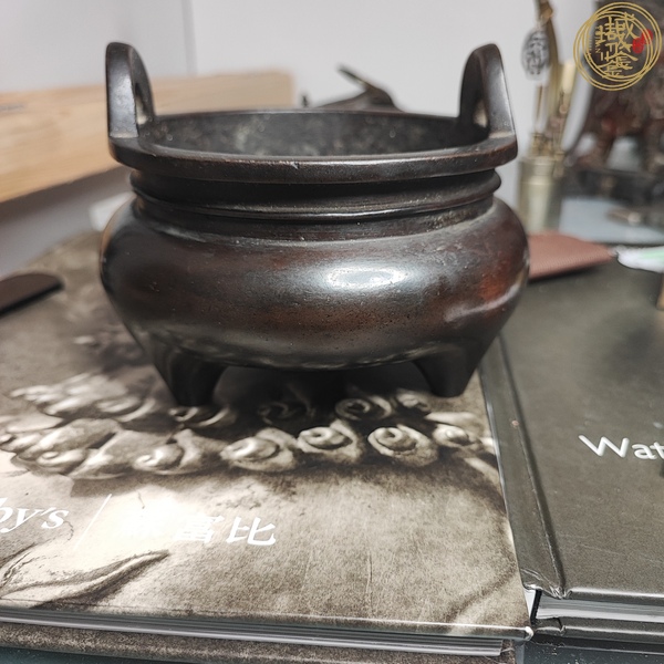 古玩銅器沖天耳爐真品鑒賞圖