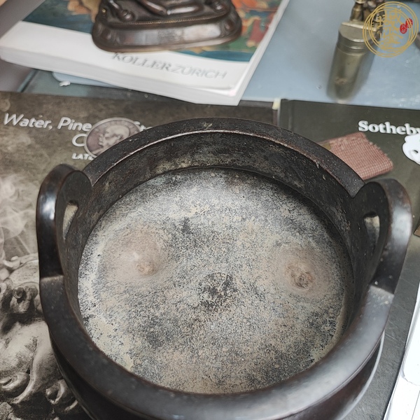 古玩銅器沖天耳爐真品鑒賞圖