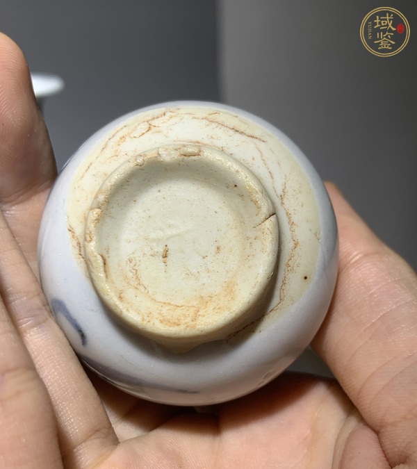 古玩陶瓷青花花卉紋玉壺春瓶真品鑒賞圖