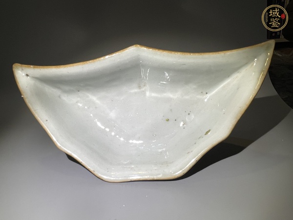 古玩陶瓷晚清淺絳彩花鳥詩文盤真品鑒賞圖