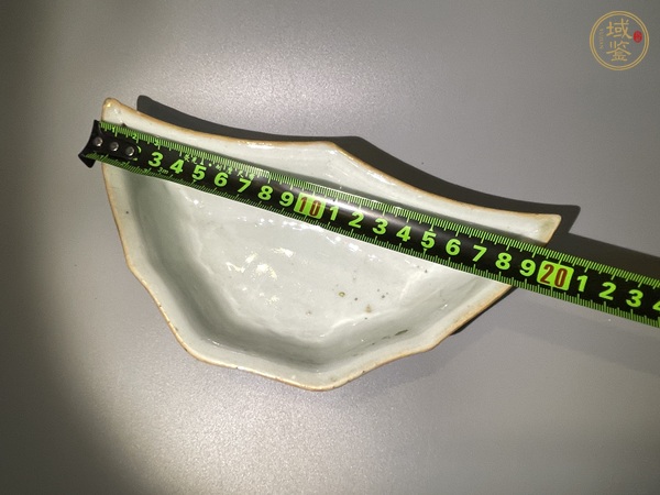 古玩陶瓷晚清淺絳彩花鳥詩文盤真品鑒賞圖