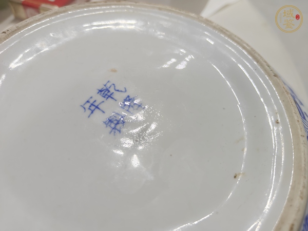 古玩陶瓷青花龍紋盤真品鑒賞圖