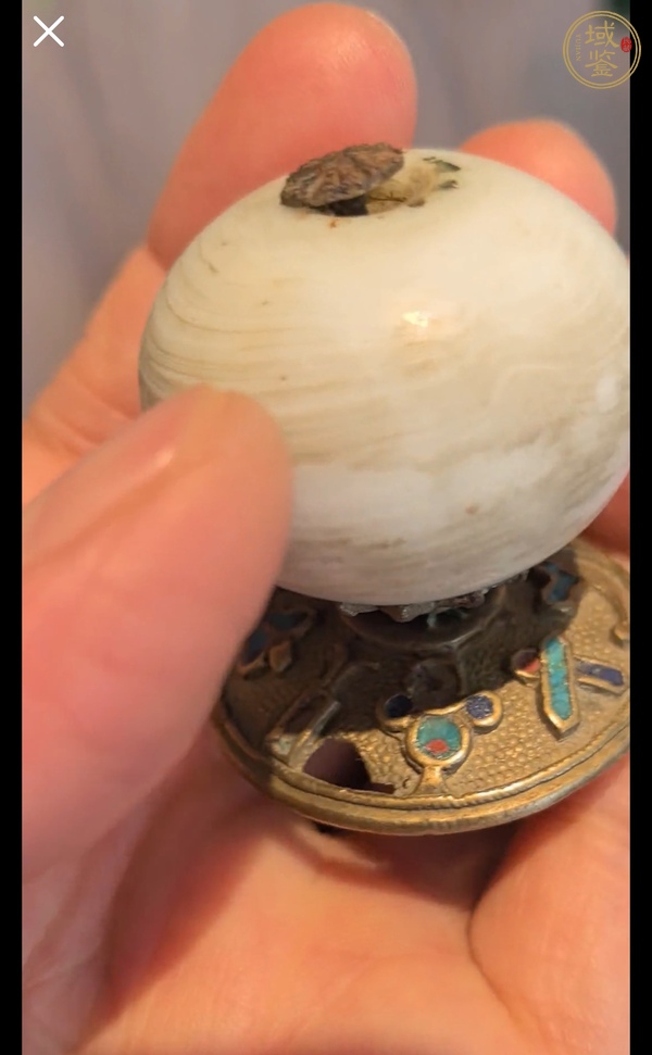 古玩玉器帽頂真品鑒賞圖