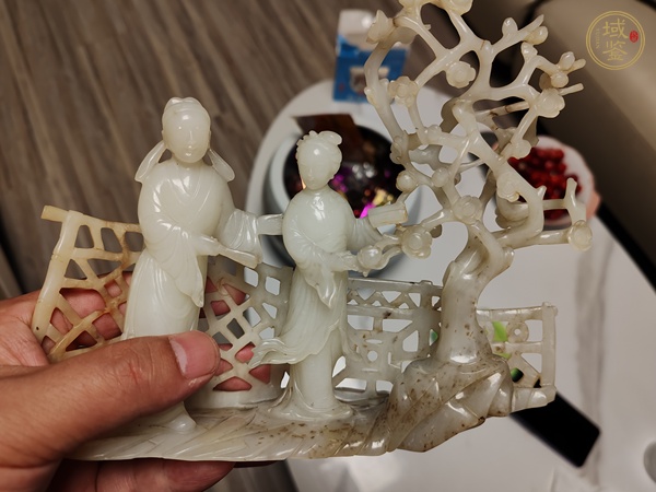 古玩玉器岫玉雕“人物故事”擺件真品鑒賞圖