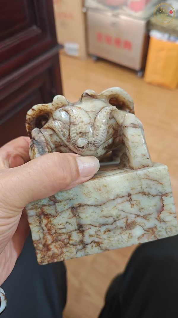 古玩玉器提油仿古“獸鈕玉印”真品鑒賞圖