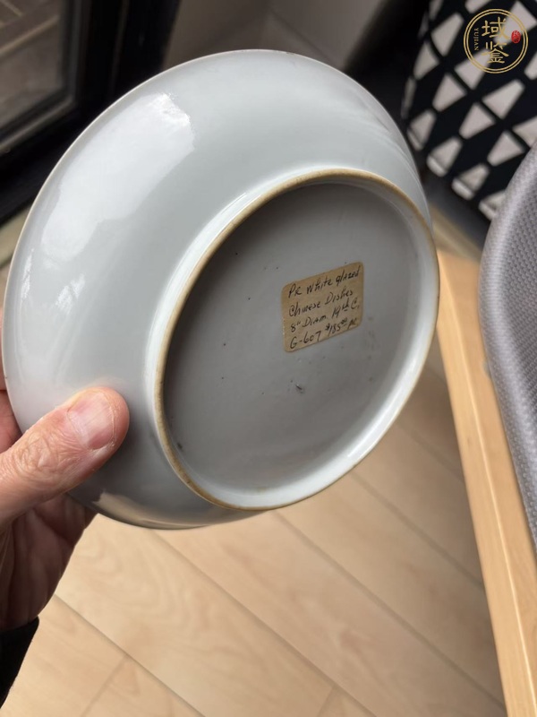 古玩陶瓷白釉盤真品鑒賞圖