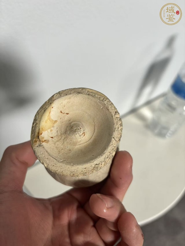 古玩陶瓷青白釉撇口瓶真品鑒賞圖