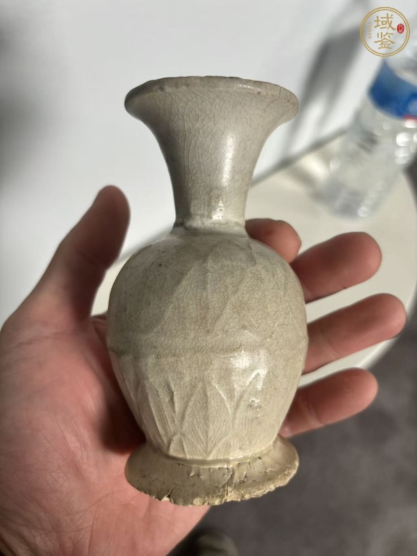 古玩陶瓷青白釉撇口瓶真品鑒賞圖