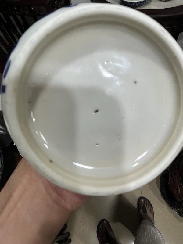 古玩陶瓷瑞獸紋青花蒜頭瓶拍賣，當前價格35000元