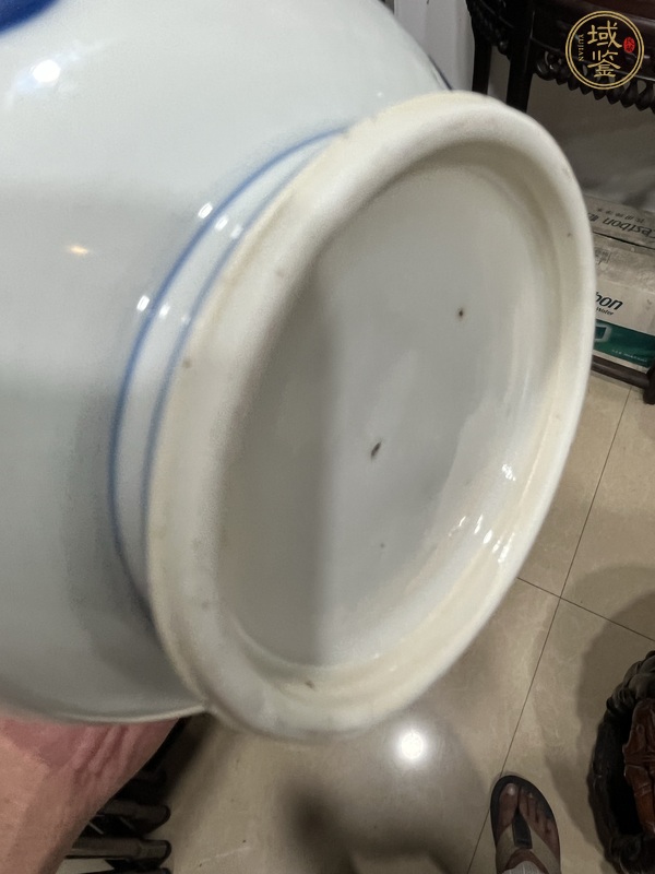 古玩陶瓷瑞獸紋青花蒜頭瓶真品鑒賞圖