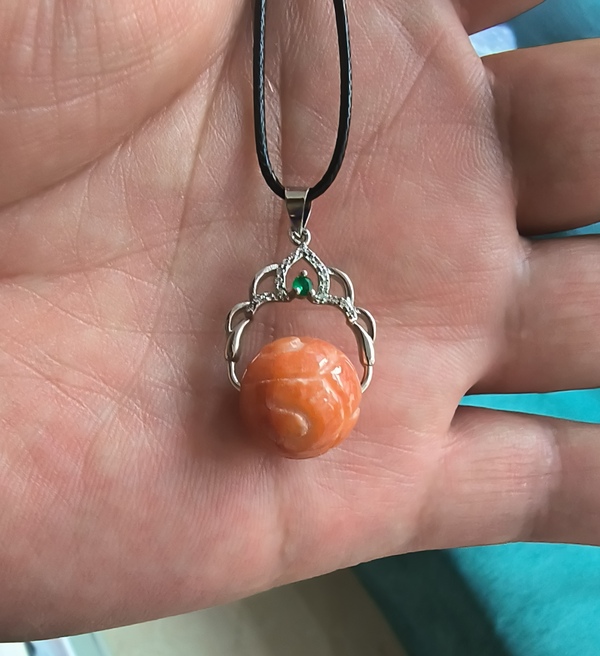 古玩玉器天然翡翠紅翡**珠吊墜拍賣，當(dāng)前價格188元