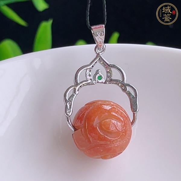 古玩玉器天然翡翠吊墜真品鑒賞圖