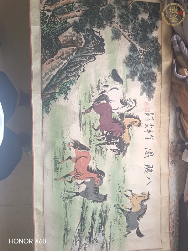 古玩字畫八駿圖真品鑒賞圖